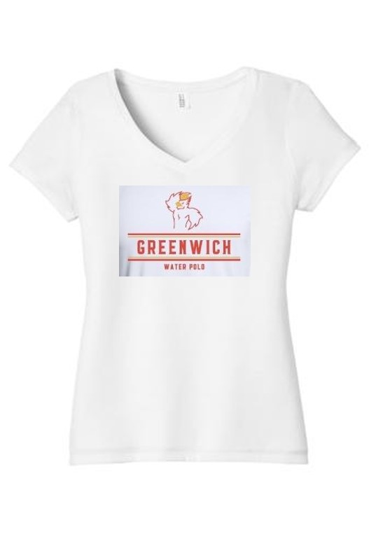 PERFECT TRI V-NECK TEE - WHITE Main Image